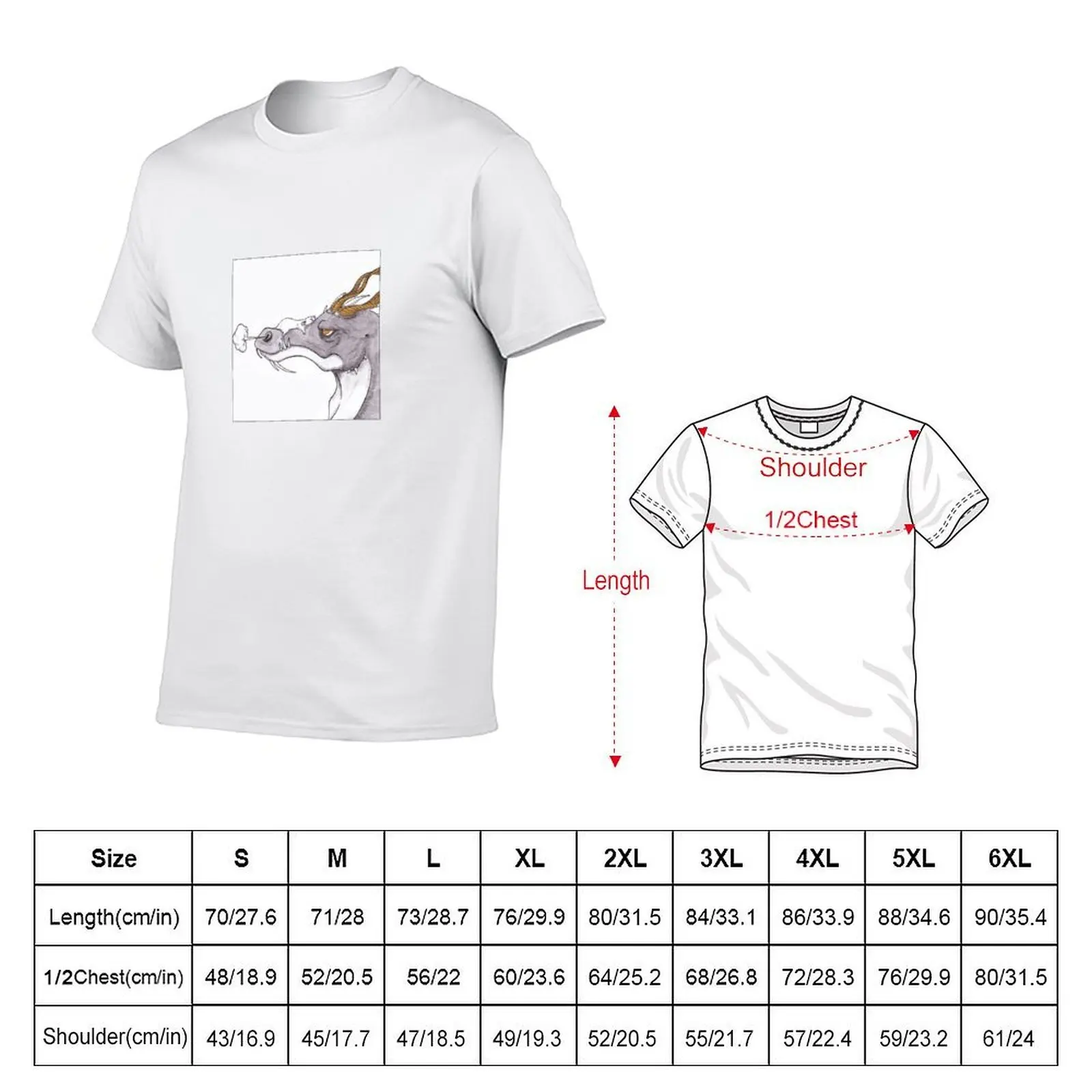 The Dragon and the Rat T-Shirt man t shirt cotton high quality cotton t shirts man 100% mens graphic t shirts T-shirt