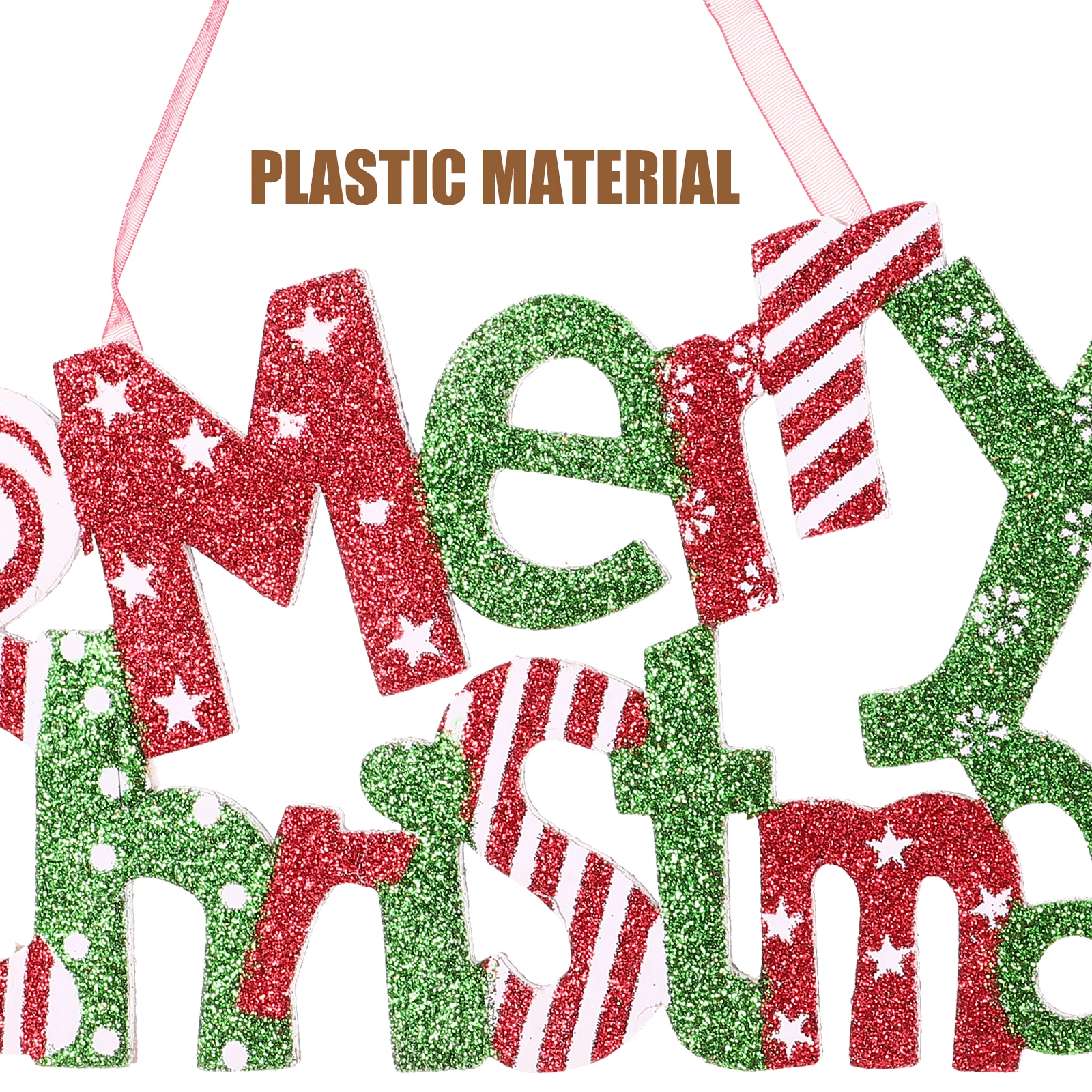 30 سنتيمتر احتفالي رسالة تسجيل زخرفة تألق عيد ميلاد سعيد ديكور للمنزل مكتب مكتب مكافحة مركز تسوق شجرة عيد الميلاد معلقة #1