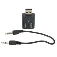 Bluetooth 5.0 Transmitter Receiver 2 IN 1 Wireless Audio 3.5mm USB Aux Adapter Car HIFI Audio Wireless Audio Receiver 42*25*11mm