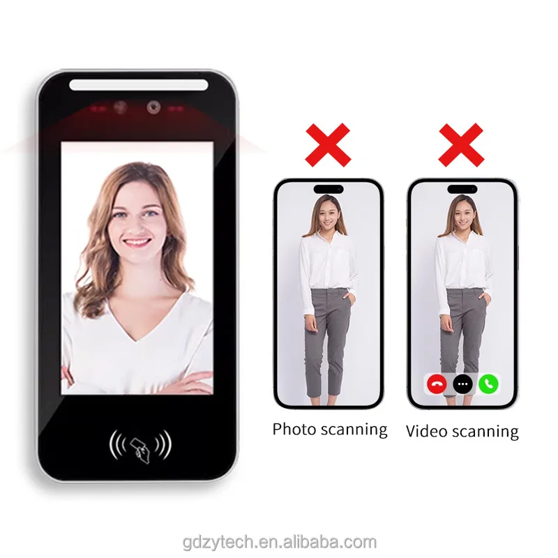 ระบบควบคุมการเข้าออกด้วยใบหน้าแบบไดนามิก ผลิตภัณฑ์ไบโอเมตริกซ์สำหรับการจัดการผู้เข้าชม TCP/IP ระบบบันทึกเวลาทำงาน