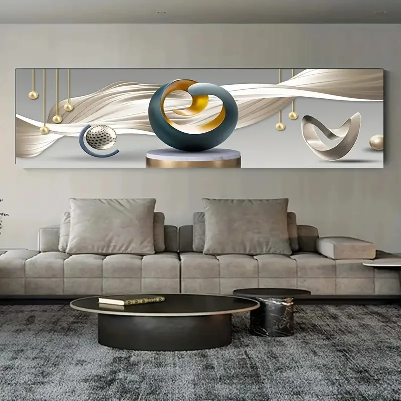 1pc Canvas Poster Modern Art Abstract Line Prints Posters Ideal Gift for Bedroom Living Room Bedroom Corridor Wall Art Decor