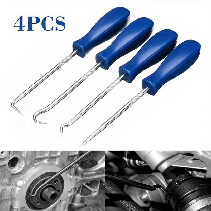 

4pcs/set Oil Seal Driver, Pull Hook, Pick Tyre, Stone, Clean Toner Cartridge, Powder Adding Tool, Car Maintenance