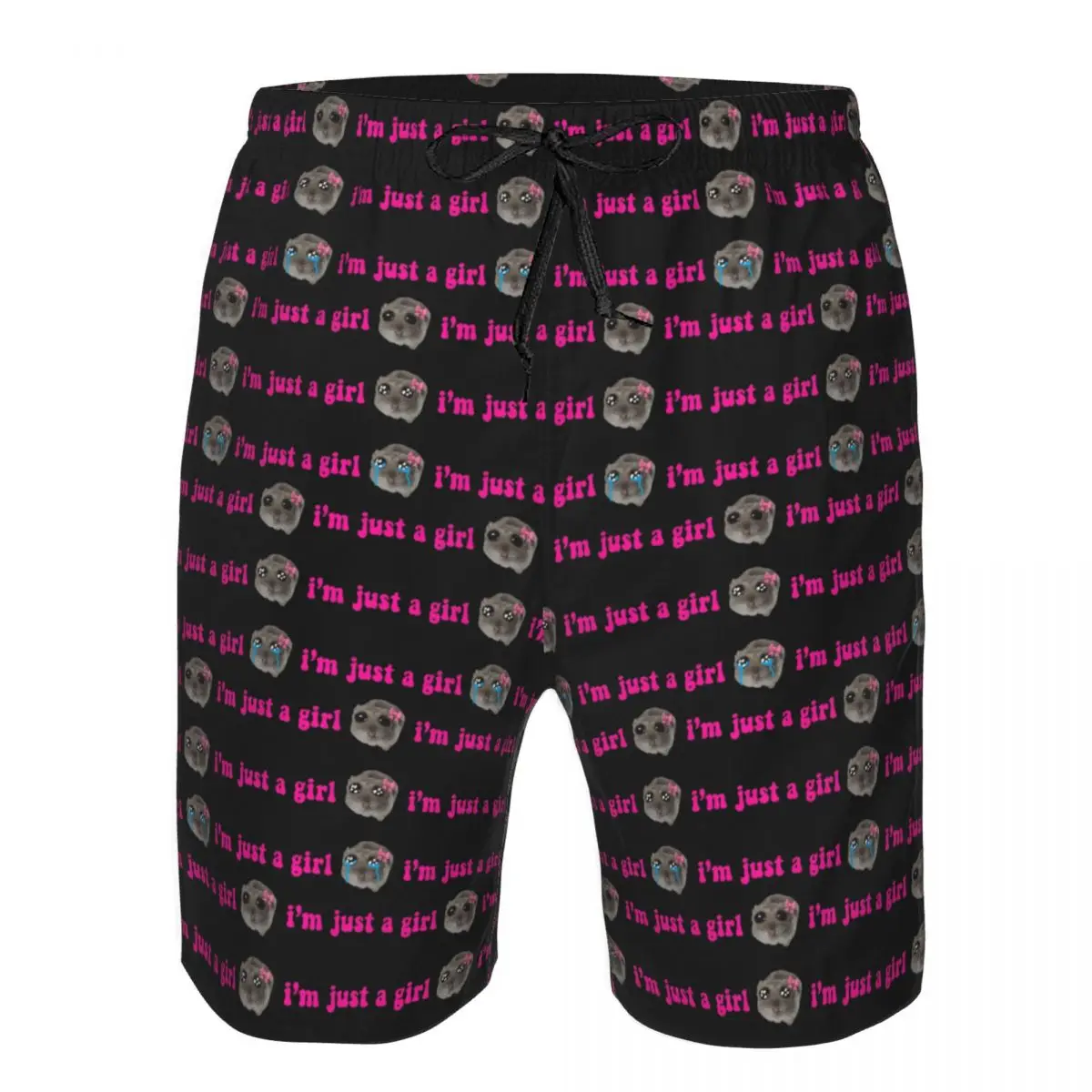 

Sad Hamster Meme 1 Trunks Beach Board Shorts Casual Quick Dry Swimming Summer Men Pants