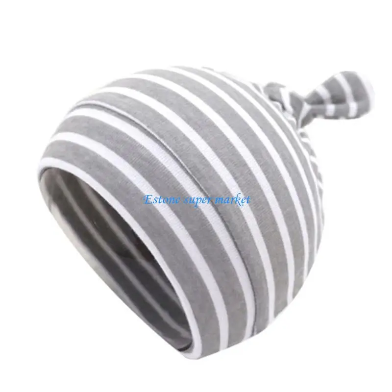 090B Baby Soft Cotton Hat Newborn Infant Tail Knot Beanie Cap Color Bonnet Bandanas Turban Headwrap