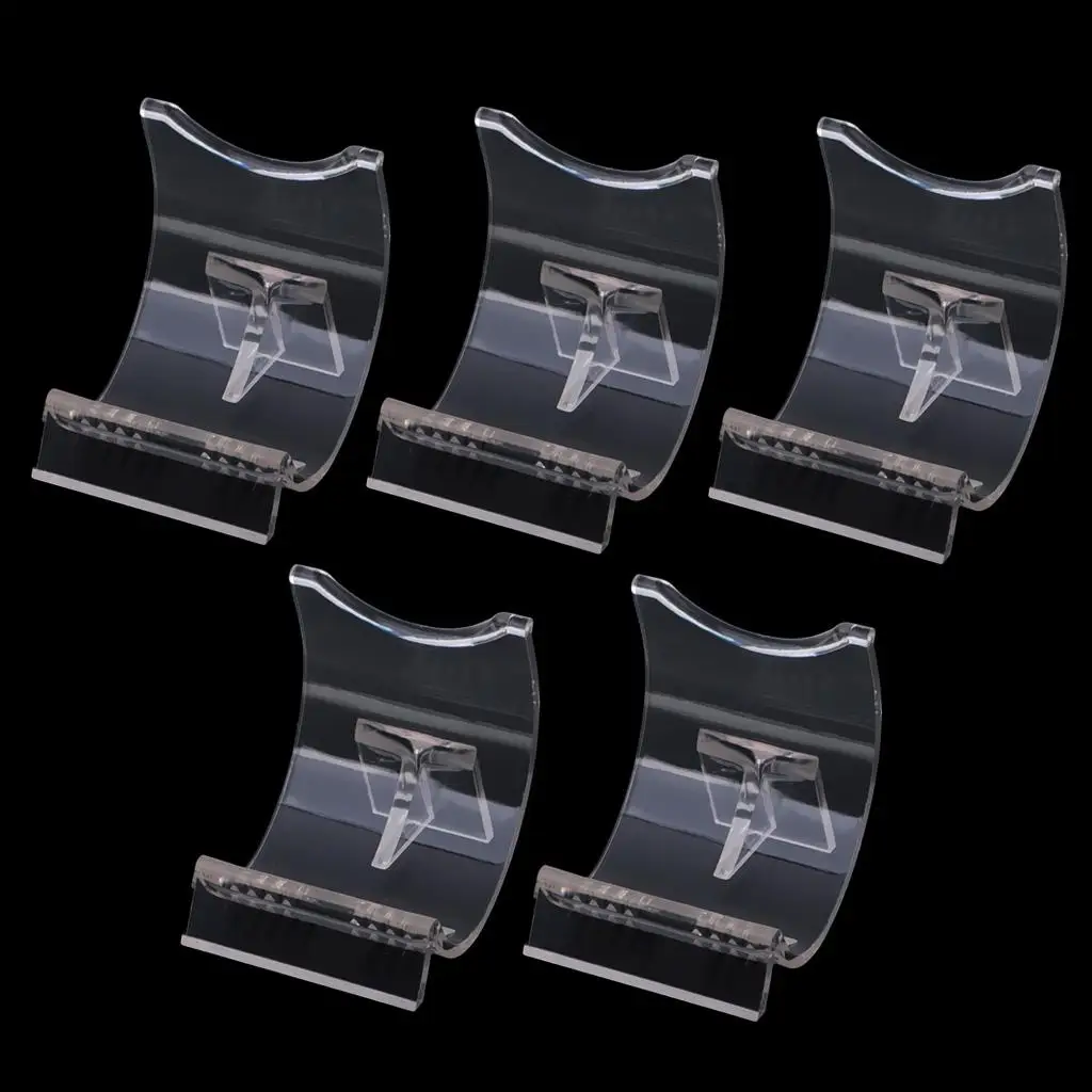 5/10/15pcs Clear Lighter Show Easel Stand Base Collector Accessory Bracket