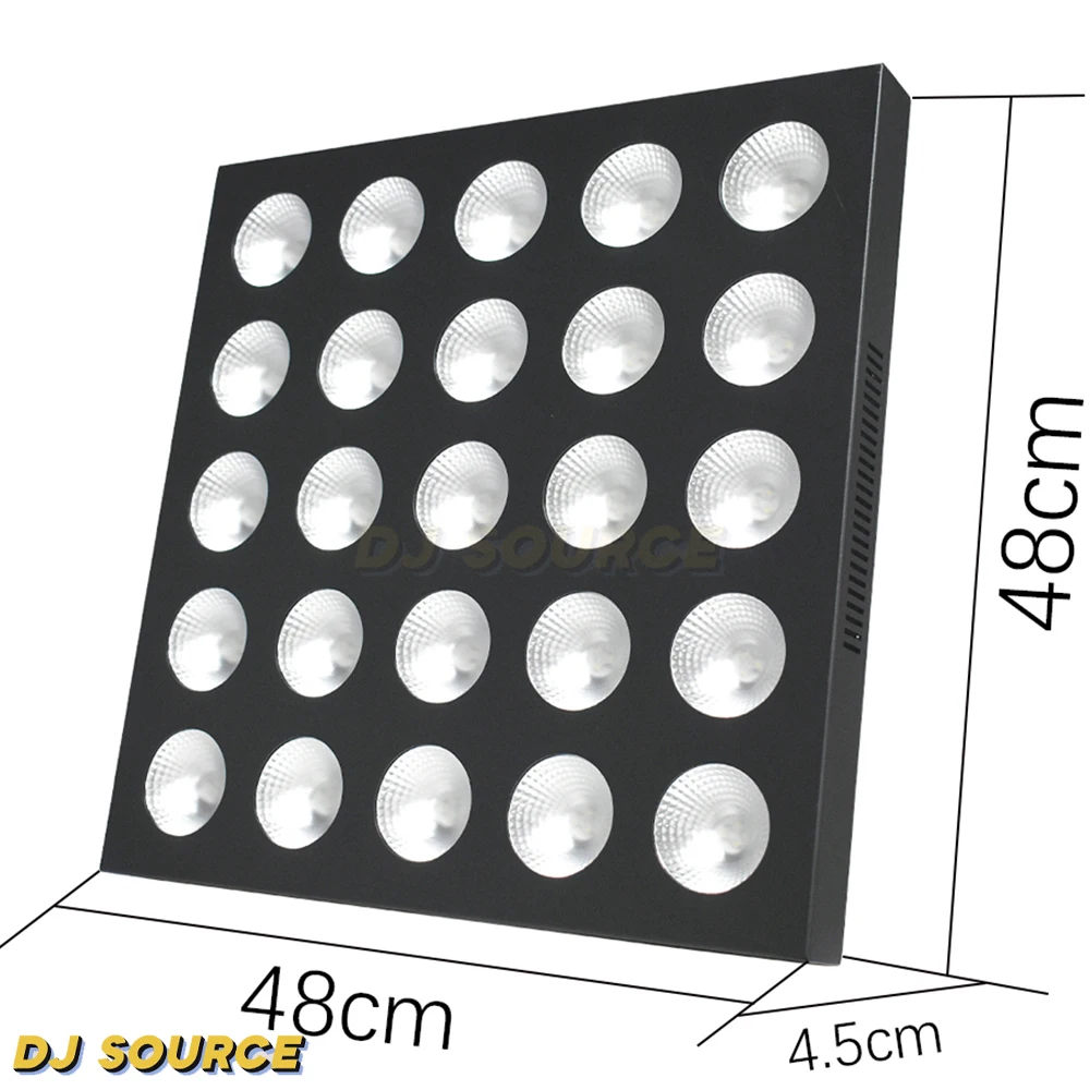 2024 New 25X30W LED RGBW 4IN1 Matrix Light Wall Wash Strobe Effect DMX512 For DJ Disco Party Club Stage Effects Lights