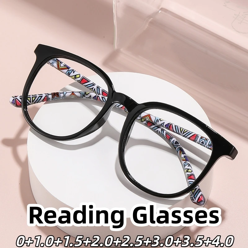 

Retro Vintage Fashion Presbyopic Glasses HD Clear Lens Blue Light Blocking Reading Glasses for Women Men, Anti Eyestrain