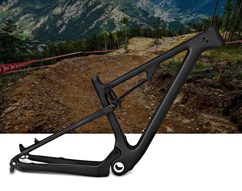 Carbon Bicycle Full Suspension Frame,Soft Tail , 29/27.5ER Boost, 148mm, Mountain 4 Links,MTB, XC Cycling Downhill,DPD EU UK