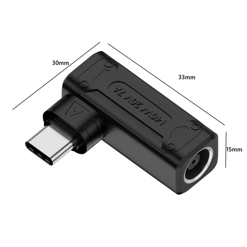 Разъем питания PD 140 Вт для ноутбука, адаптер питания постоянного тока в USB C, конвертер 5 В, 9 В, 20 в, адаптер для быстрой зарядки для MacBook, Huawei, Hp, планшетов