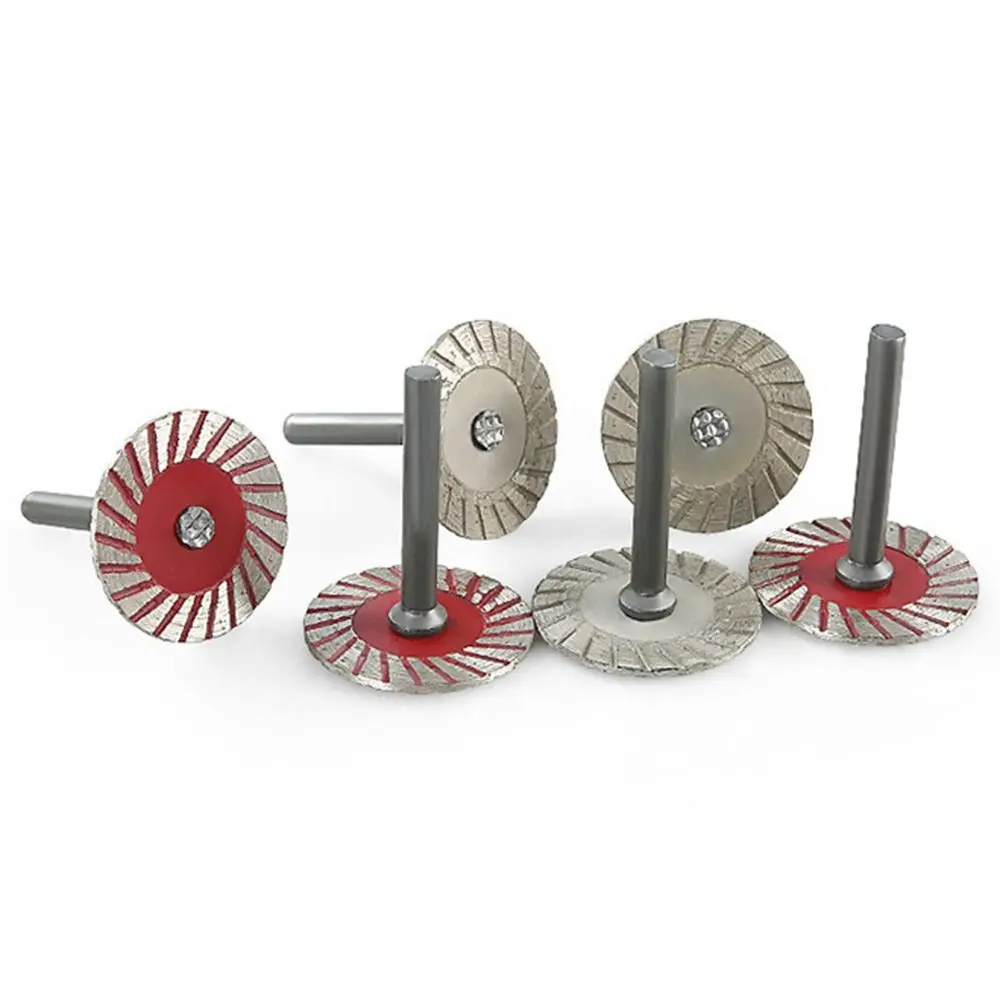 40mm Diamond Cutting Disc 6mm Shank Durable Sanding Disc Circular Thread Cutting Disc For Wood Metal Stone Granite Marble