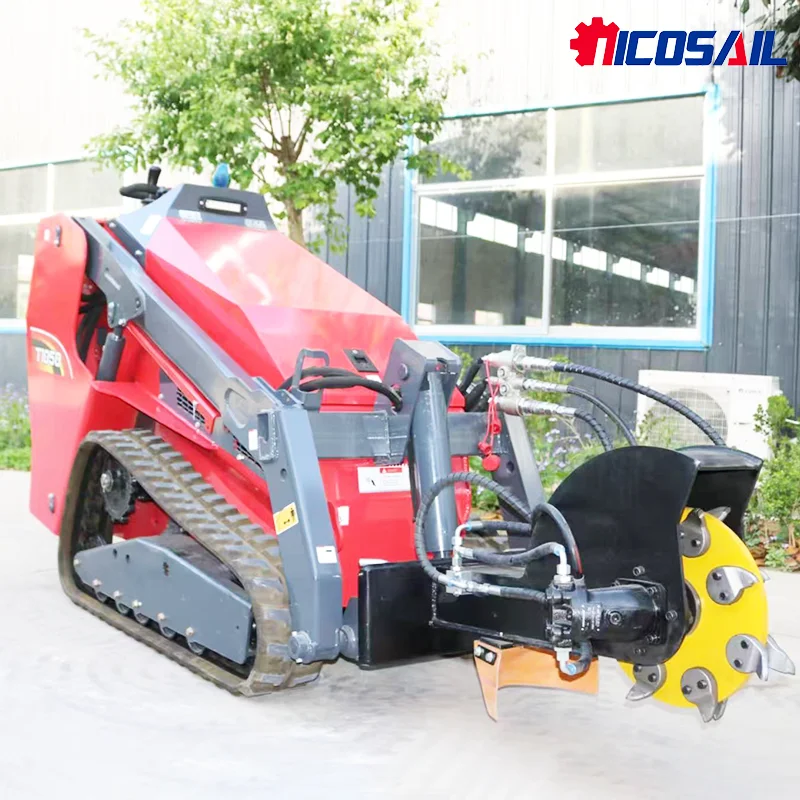 Kubota diesel mini skid steer loader epa euro 5 motor 6 toneladas de carga rastreável pista log carregador acessórios pacote alta