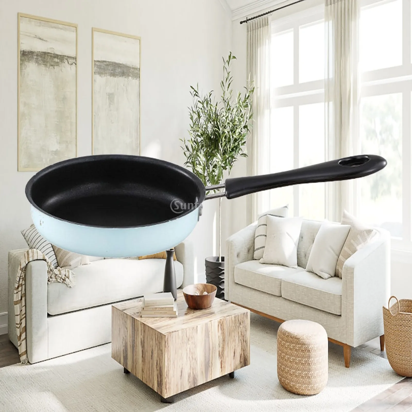 Omelet Pans Kitchen Cookware with Long Handle Nonstick for Induction Cooker