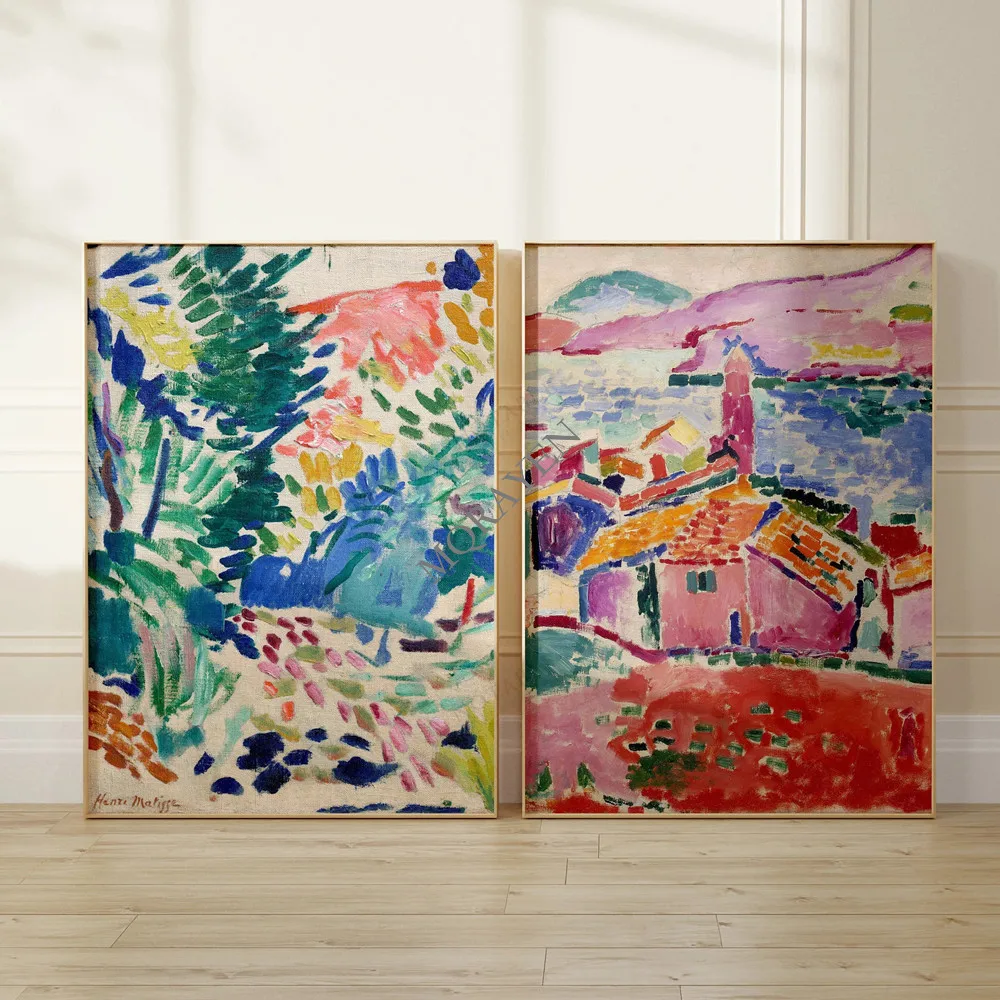 Henri Matisse Exhibition Flower Abstract Colorful Landscape Poster Print Impressionist Canvas Painting Wall Art Home Room Decor