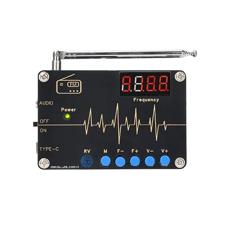 B04B-RDA5807M راديو FM لتقوم بها بنفسك طقم لحام إلكتروني 87-108 ميجا هرتز مع عرض أنبوبي رقمي متحكم تيار مستمر 5 فولت #6