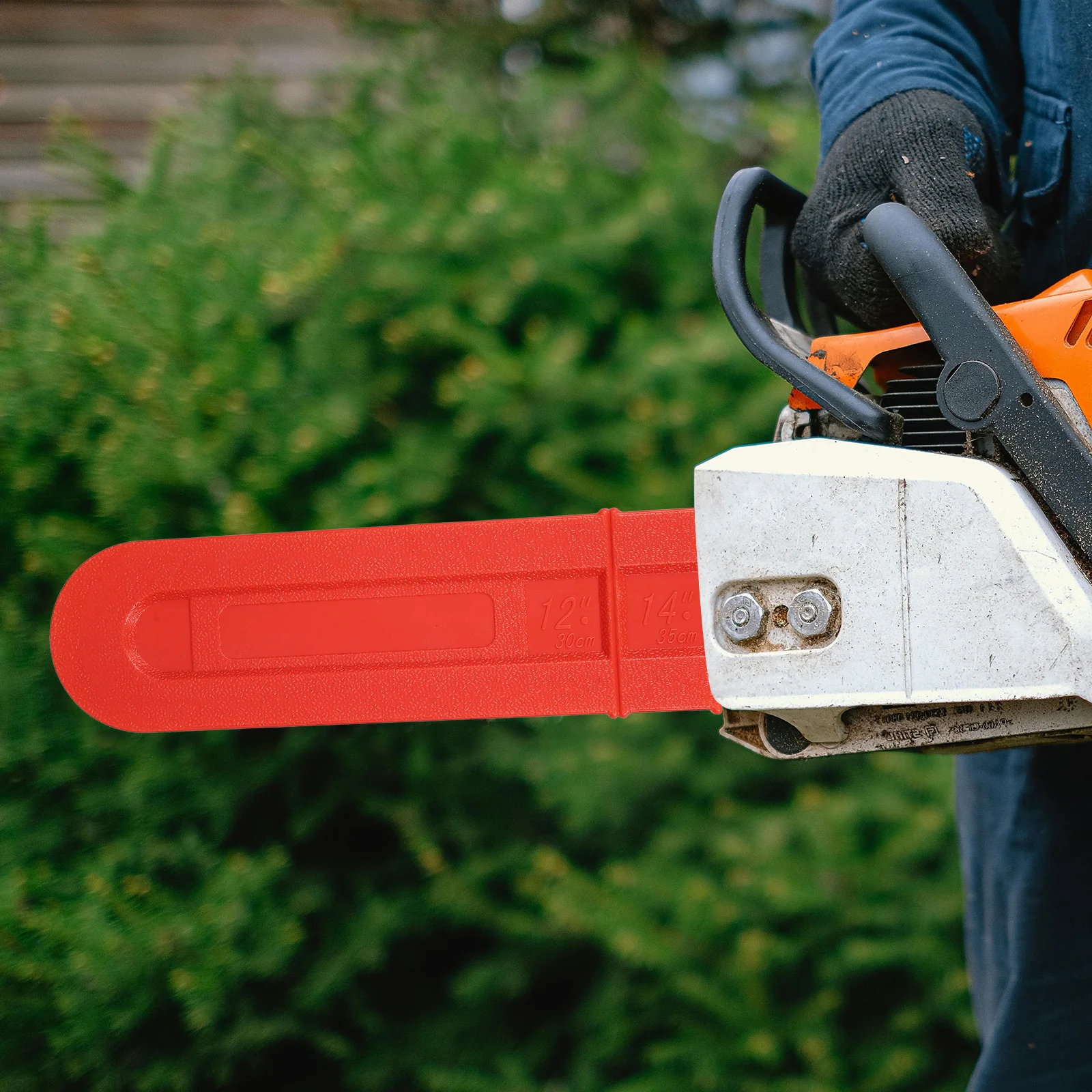 

2 Pcs Chainsaw Guide Sheath Durable Bar Chain Cover Electric Oil Saw Protective Scabbard Guard Anti Scratch Storage