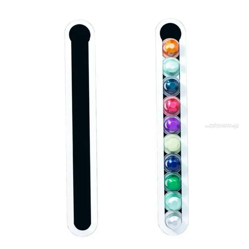 27RB Coffee Pods Holder Holder Organizers عرض المنظمين قرون الملمس الأكريليك مناسب لعرض كوب مسحوق