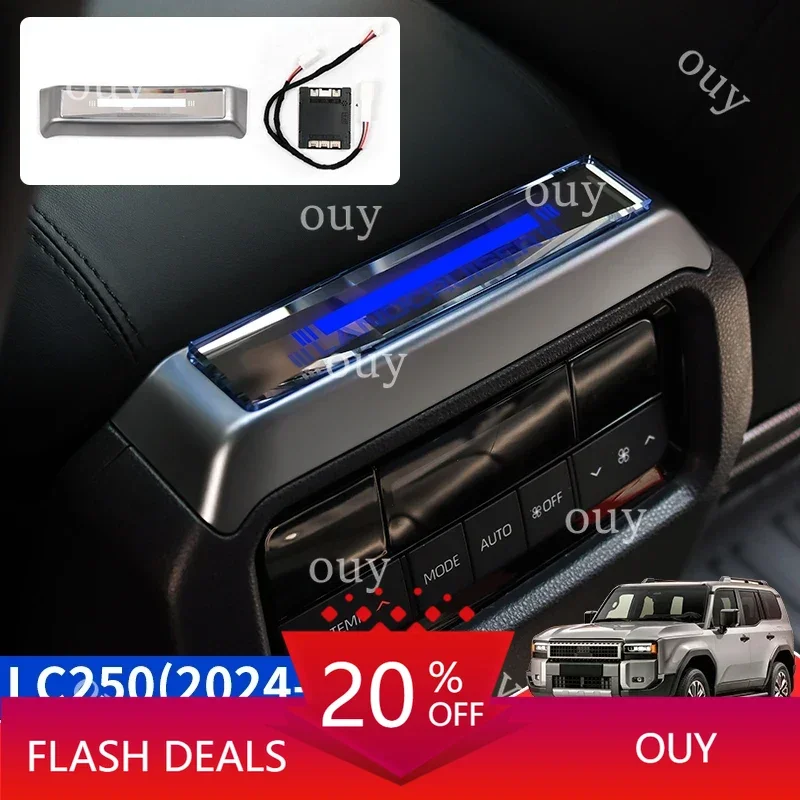 Armrest Console Letter Ambient Lamp Interior Modification Accessories For Toyota Land Cruiser Prado LC250 2024-2027 1958 J250