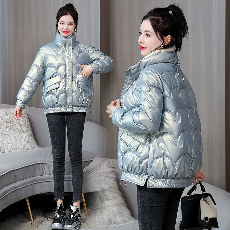 Winter Jacket Womens Down Cotton Coat Padded Puffer Parkas 2024 New Warm Cotton-Padded Coats Snow Wear Outwear Cotton Clothing