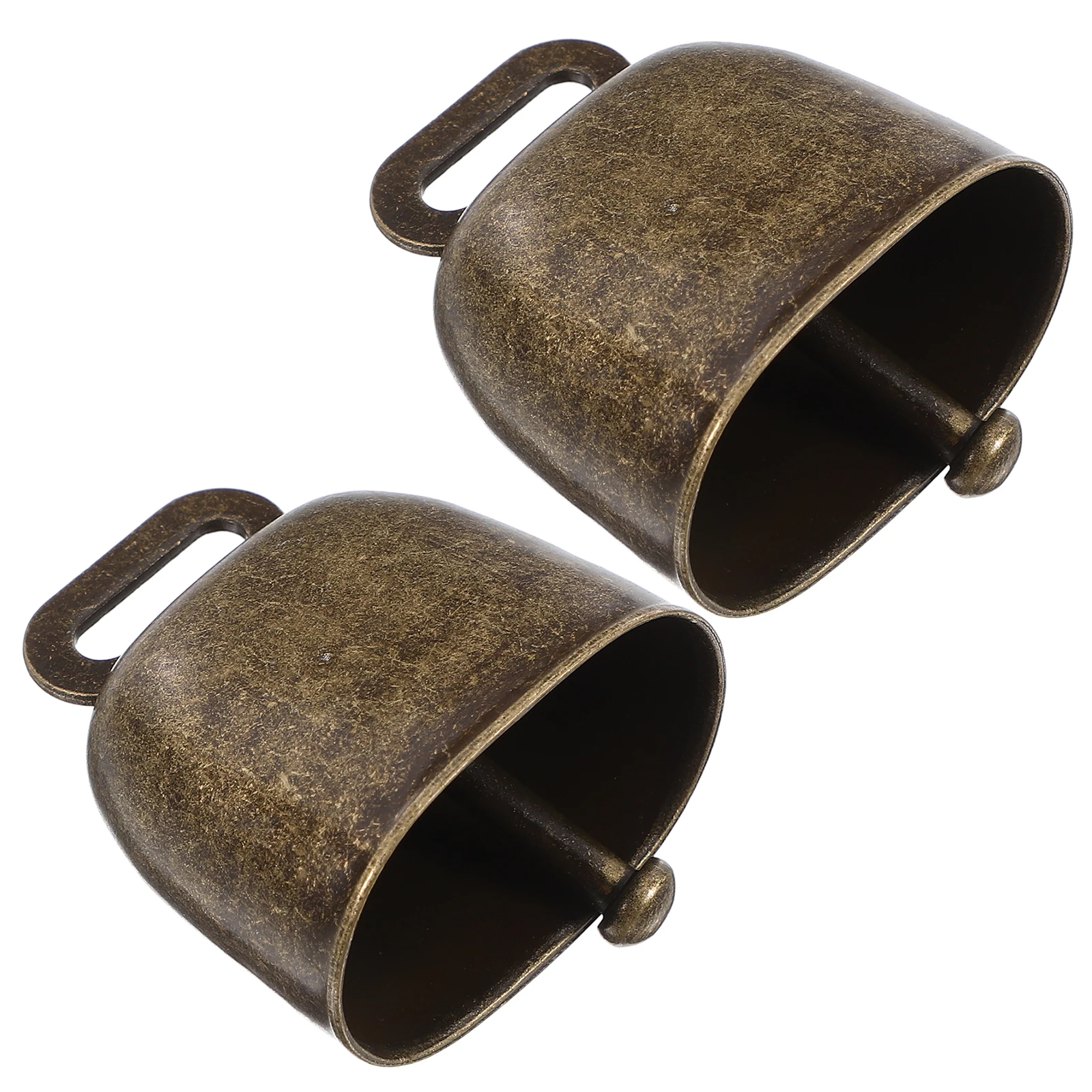 

2pcs Cowbells Noisemaker Square Calling Bell With Handle For Outdoor Sporting Events Wedding Classroom Agriculture Use Durable