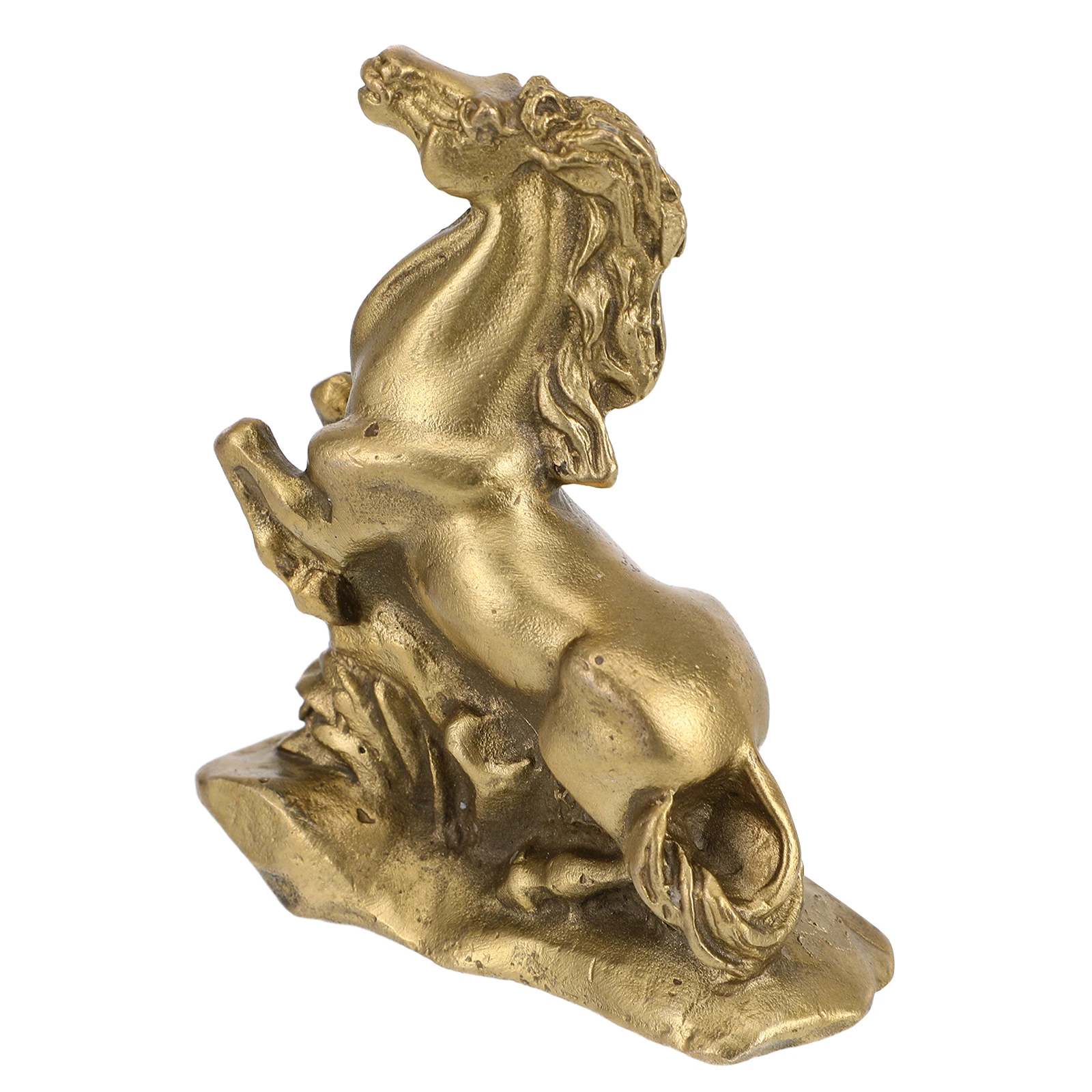 

Copper Statue Small Metal Decorative Home Office Desktop Display Vintage Animal Ornament For Cabinet Shelf Bedroom