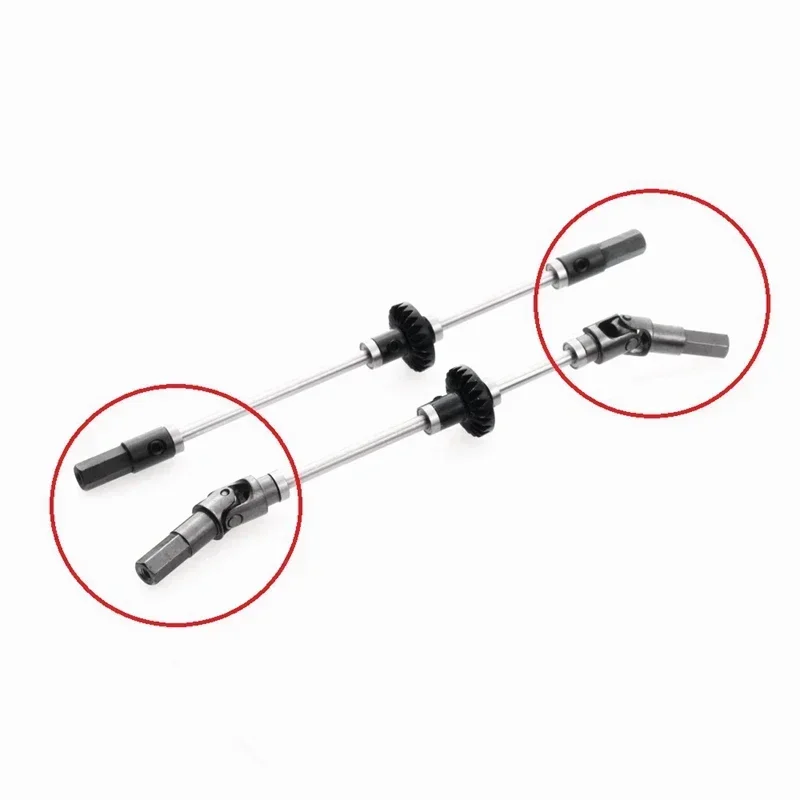 4 Pcs Metal Front Axle Drive Shaft Rear  for WPL C14 C24 C34 B14 B24 B36 MN D90 MN99S RC Car Upgrade Parts