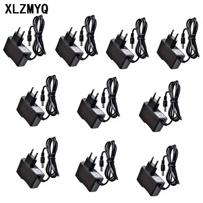 

10pcs DC 9V 1A Adapter Switch Power Supply EU/US Plug Wall Charger For 9V 1000mA AC-DC Switching Adapter Electric Source