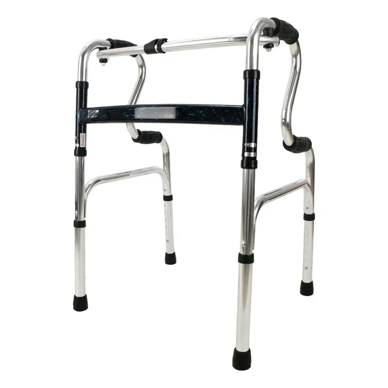 Aluminum Alloy Elderly Walker  Rehabilitation Supplies Folding Walking Four-legged Crutches