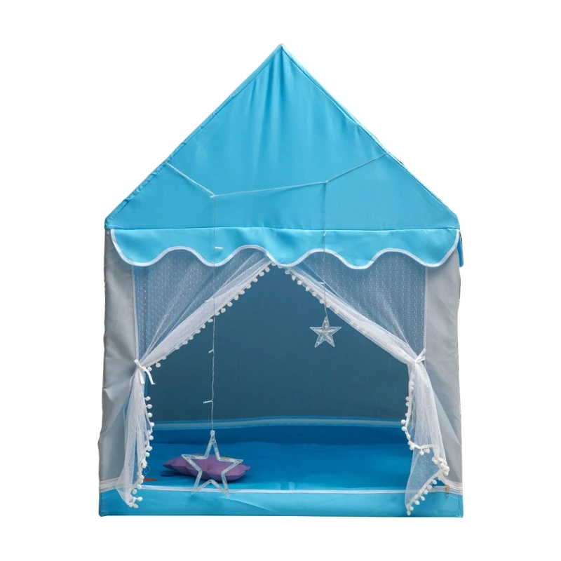 F19F Princess Tent Girls Large Playhouse Kids Castle Play Tent for Children Indoor