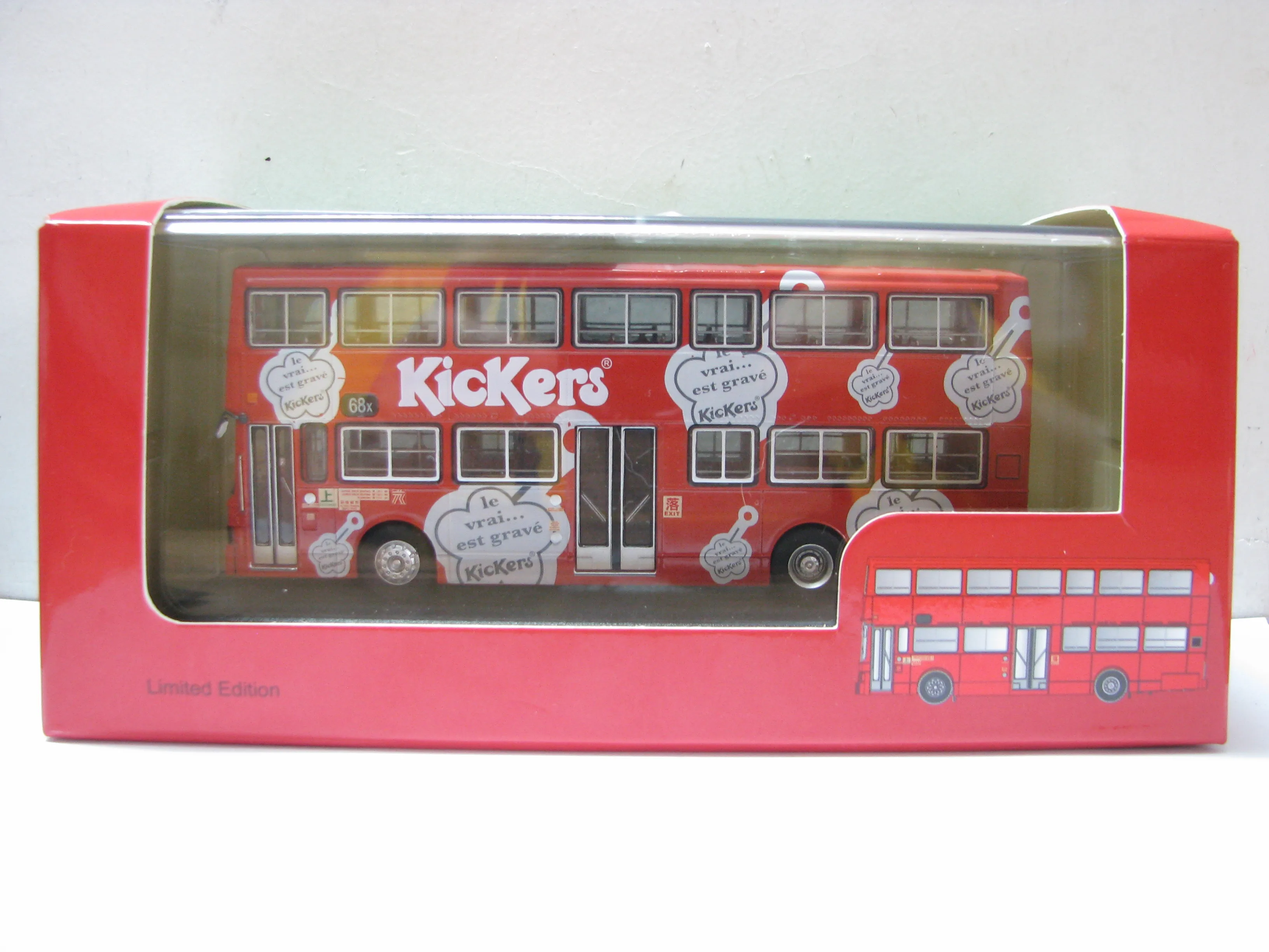 

Diecast 1:76 Scale Hong Kong KMB Double-decker BENZ-Benz O305 bus Yuen Long (East) 68K Alloy Car Model Collectible Toy Gift