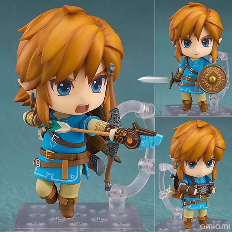 

10cmGSC Style Nendoroid Zelda Breath of The Wild Princess Zelda Figure - Anime Chibi Clay Doll with Movable Joints & Swap Face