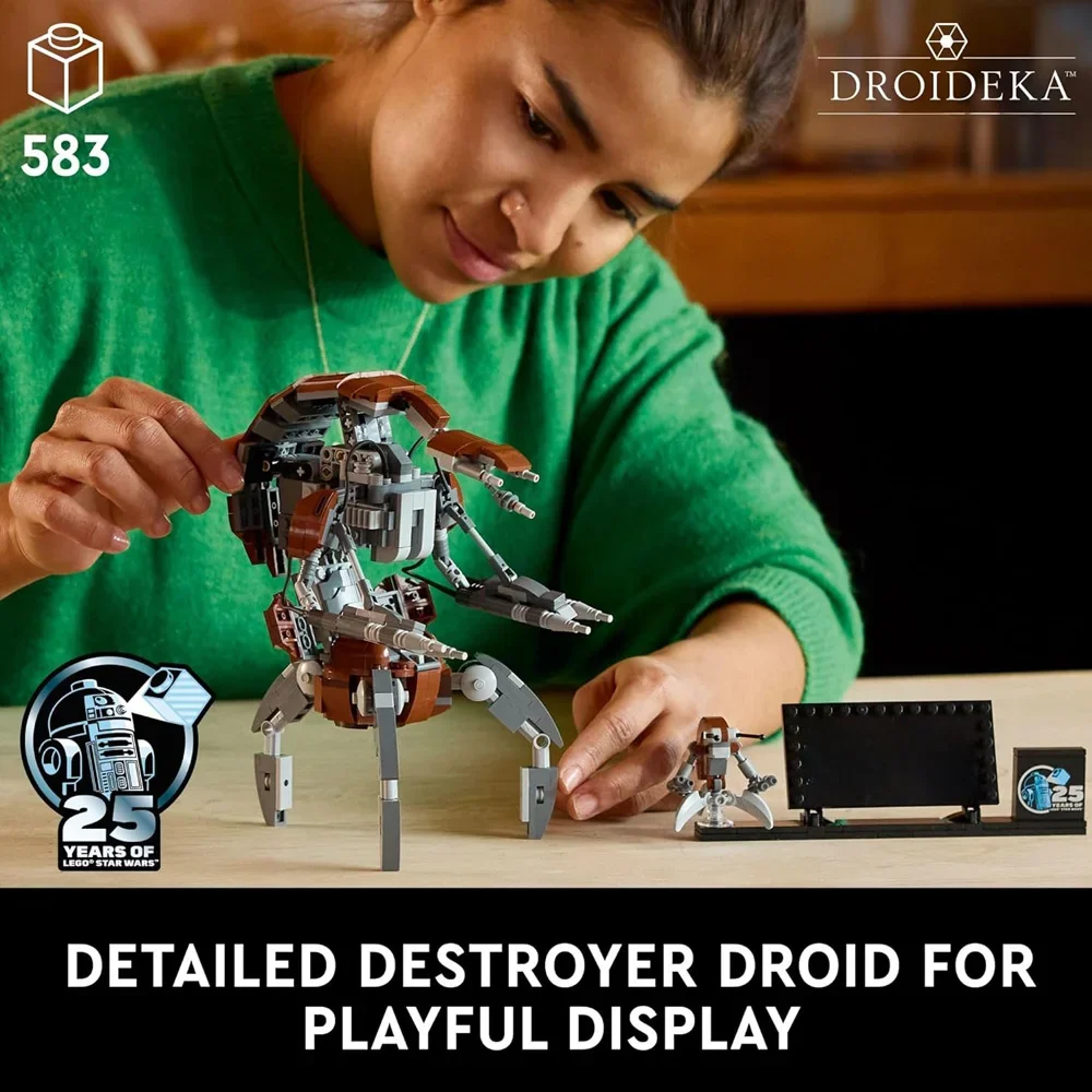 Spcae Wars Droidekai نموذج اللبنات الطوب مجموعات الفيلم مروحة الهدايا اللعب فكرة الكبار متوافق 75381 ليغو جزيئات الاطفال
