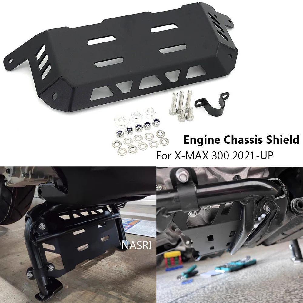 For Yamaha X-MAX 300 2021 2022 2023 Motorcycle Engine Lower Body Bellypan Protector Guard Chassis Shield Protection Board