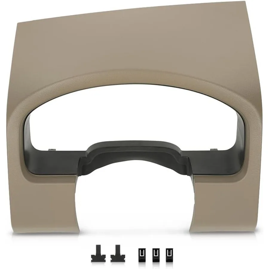 

LQI Dashboard Instrument Cluster Cover Panel Dash Bezel Trim for Ford F150 2004-2008 Lariat Models Beige Interior Decorative Fi