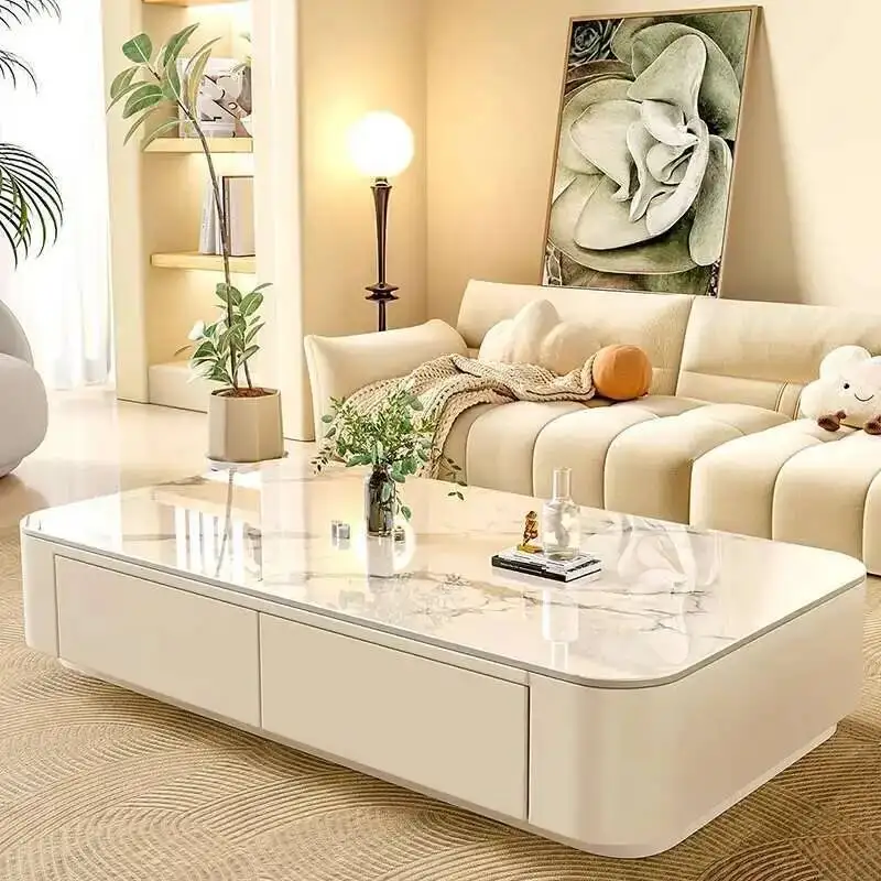 

Simple Cheap Cute Designer Coffee Table Clear Modern Luxury Decoration Side Table Writing Mesas Bajas Living Room Furniture