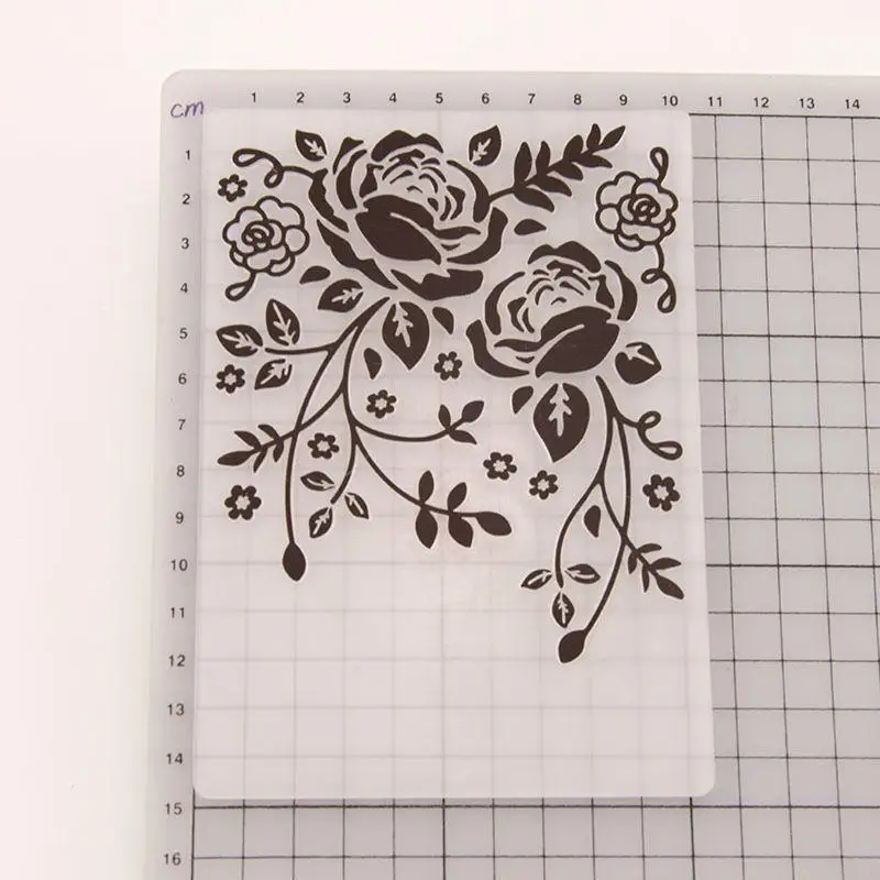77JB Nhiễu dập nhựa mẫu DIY DIY Sách ảnh album ảnh làm cho Decorati