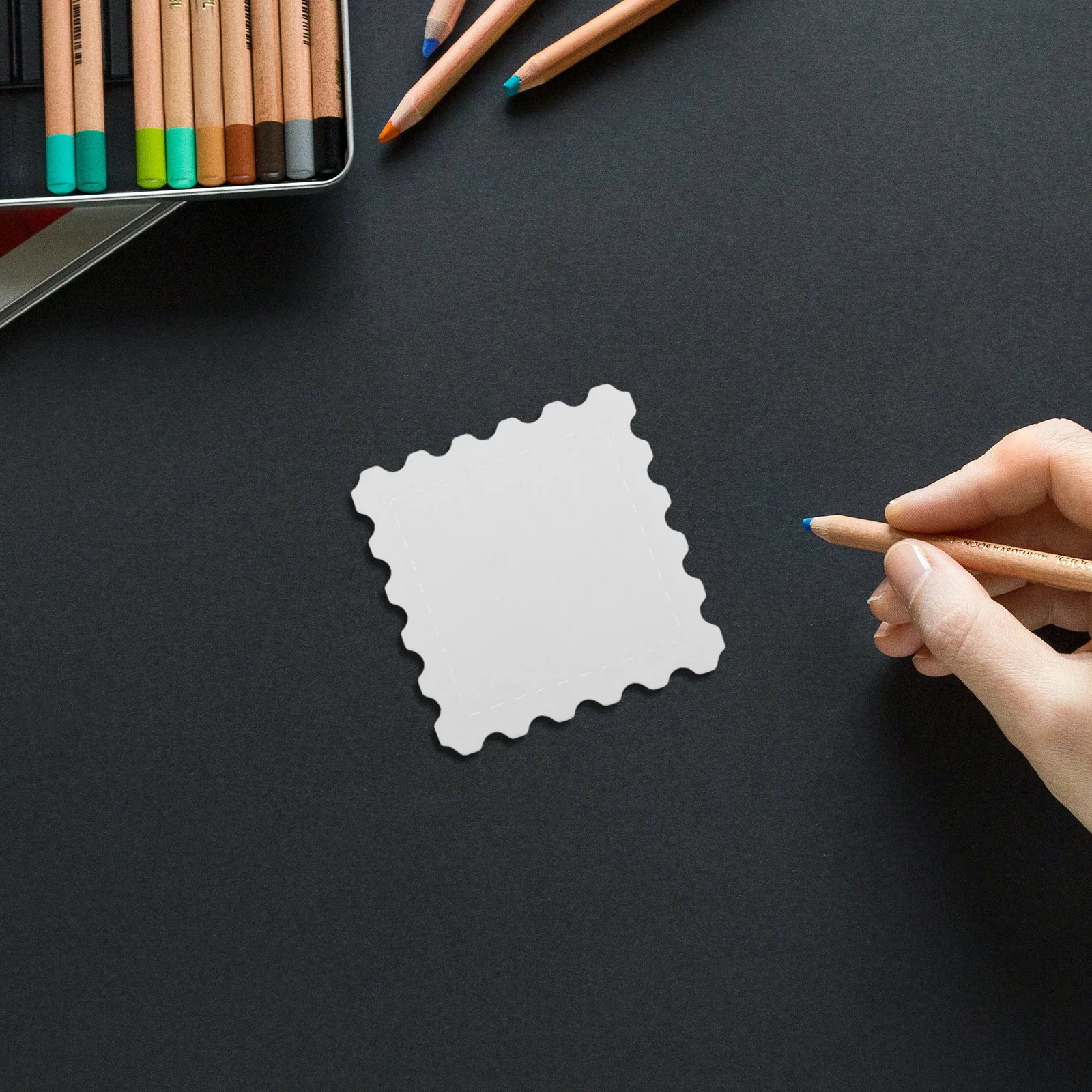 

Blank Watercolor Postcards For Art Diy Scrapbooking Mailable Greeting Cards Perforated Stamp Paper Card Making Craft