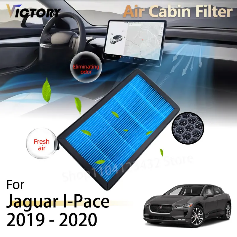 PM2.5 HEPA для Jaguar I-Pace 2019 2020, аксессуары, фильтр кондиционера с активированным углем 87139-02020 87139-0D010 87139-YZZ16