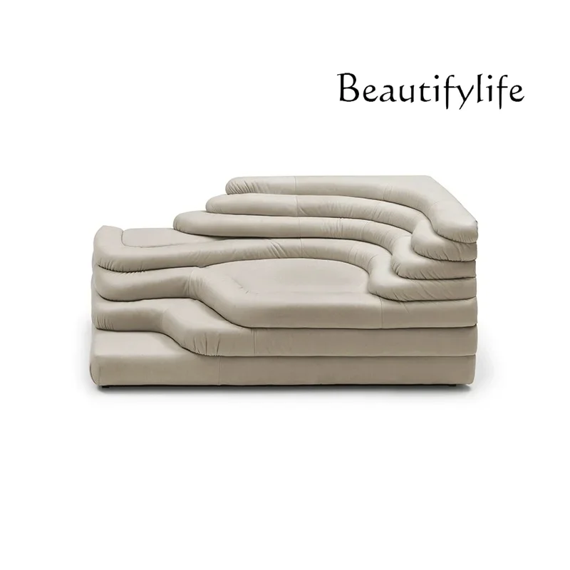 BJ Italian Designer Retro Sofa Leather Personality Creative Leisure Module Art Fashion High-end