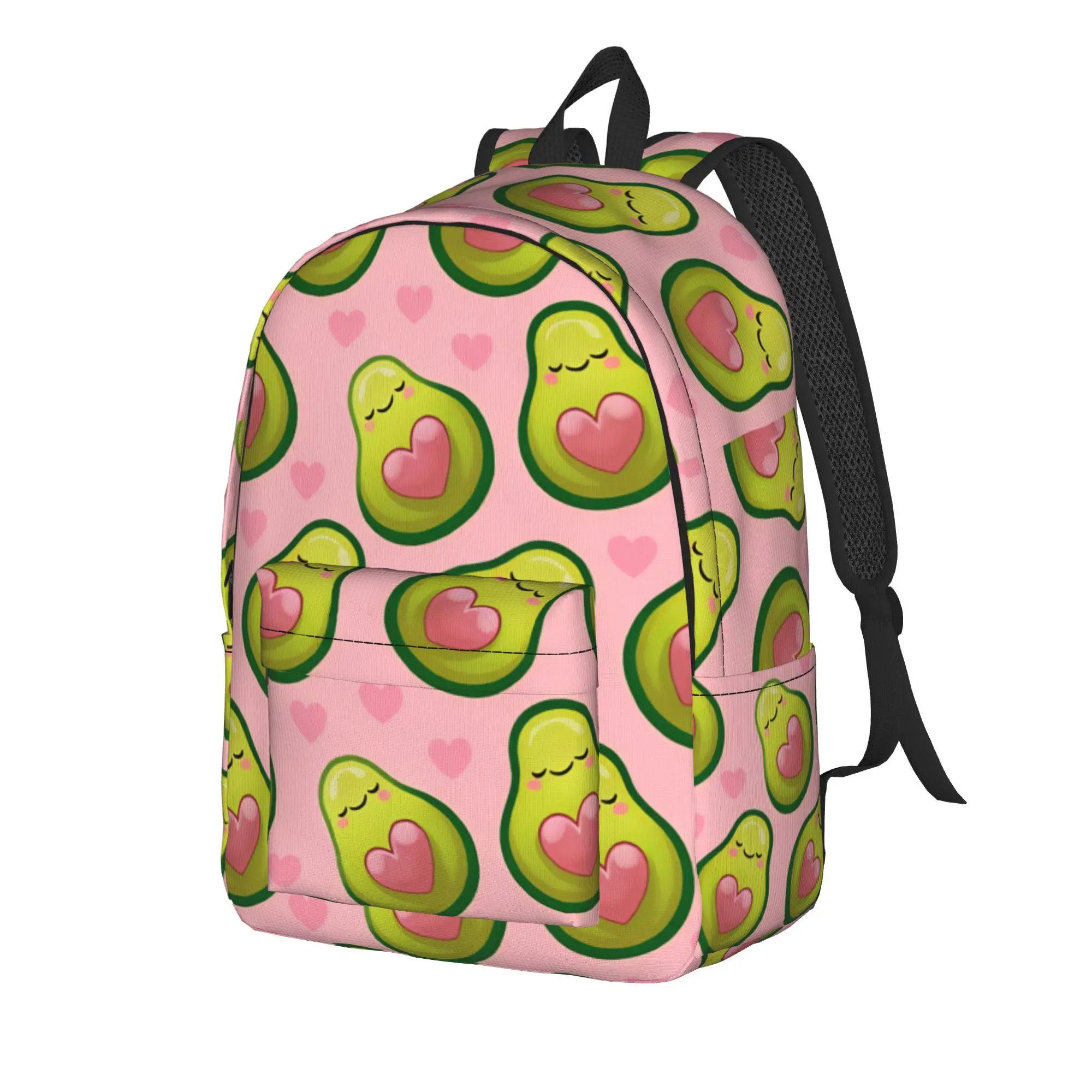 cute Adorable Avocado Backpack  Novelty Backpacks Student Trekking Lightweight School Bags Designer Rucksack