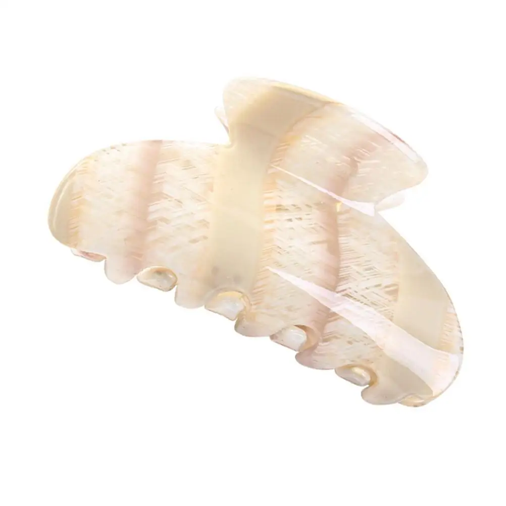 

Large Striped Claw Clips Acetate Sheet Color Accessories for Women Stylish Retro Thick Curly Hair Secure Grip Non Damaging Hair