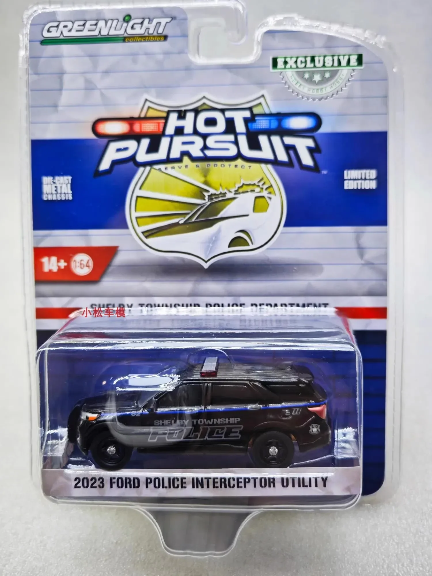 

1:64 2023, Ford Police Interceptor, литая под давлением модель автомобиля из металлического сплава, игрушки для коллекции подарков