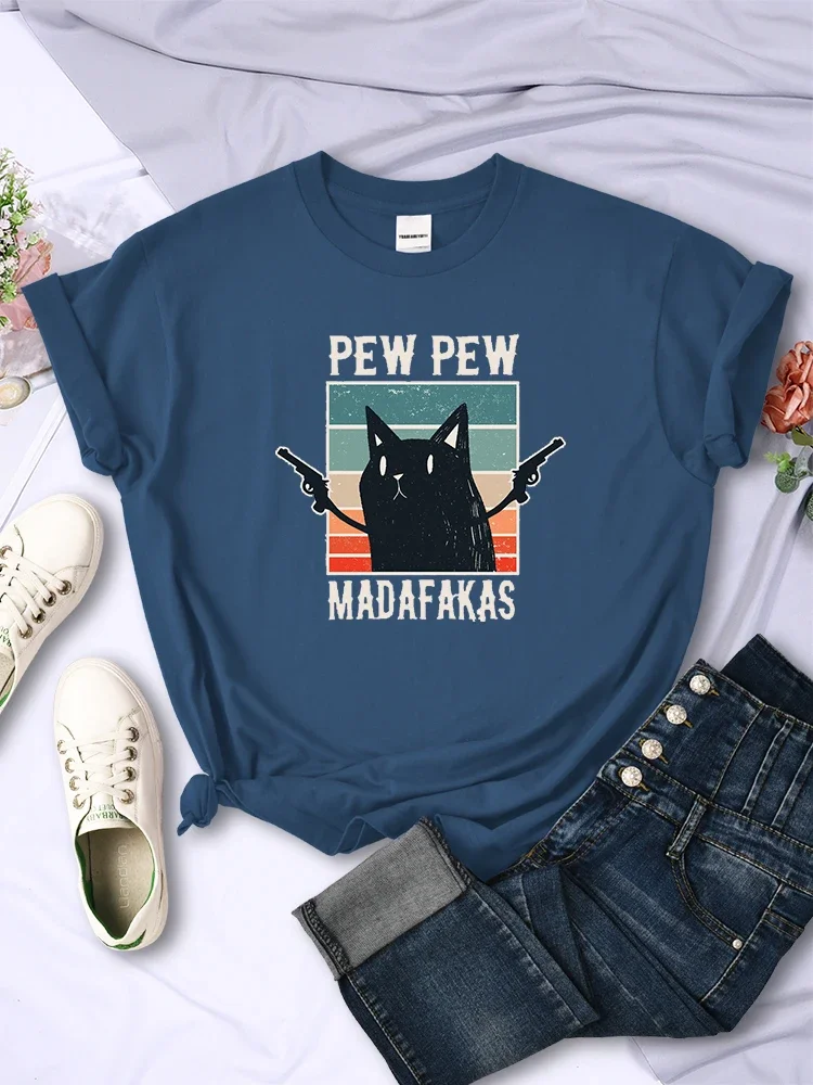 

Женские Забавные футболки Madafaks, модная повседневная одежда, дышащие универсальные Топы с коротким рукавом и круглым вырезом