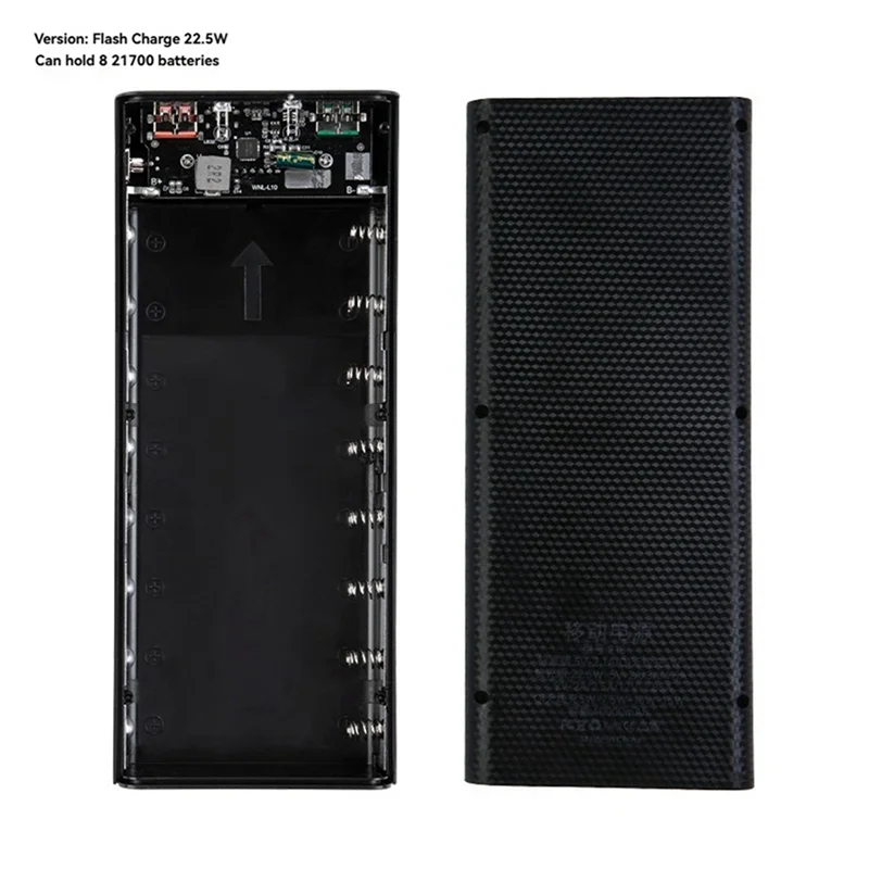 

AS95-2X Power Bank DIY Shell Case Battery Charger Box With Lighting Function 8X21700 Battery Shell Storage Organize 22.5W