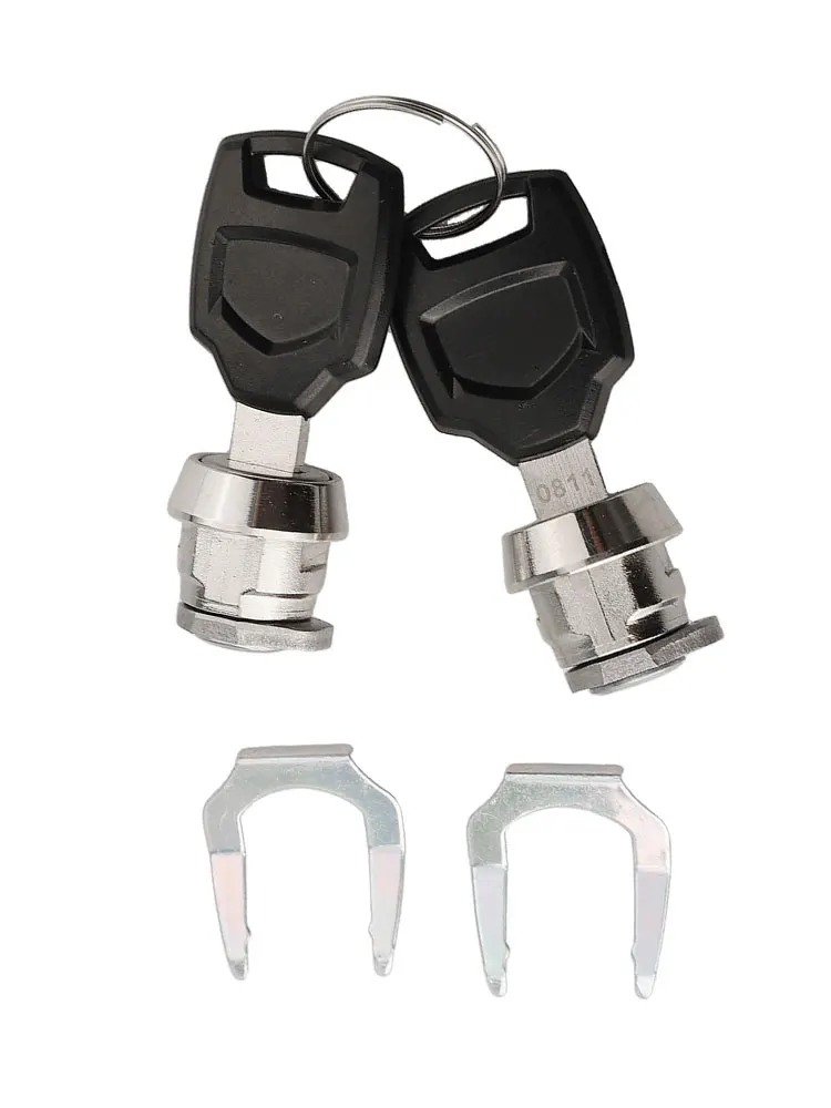Motorcycle Bag Box Case Accessories Replacement  2 Keys Motorcycle Lock Cylinder Multifunctional Motorcycle Accessories