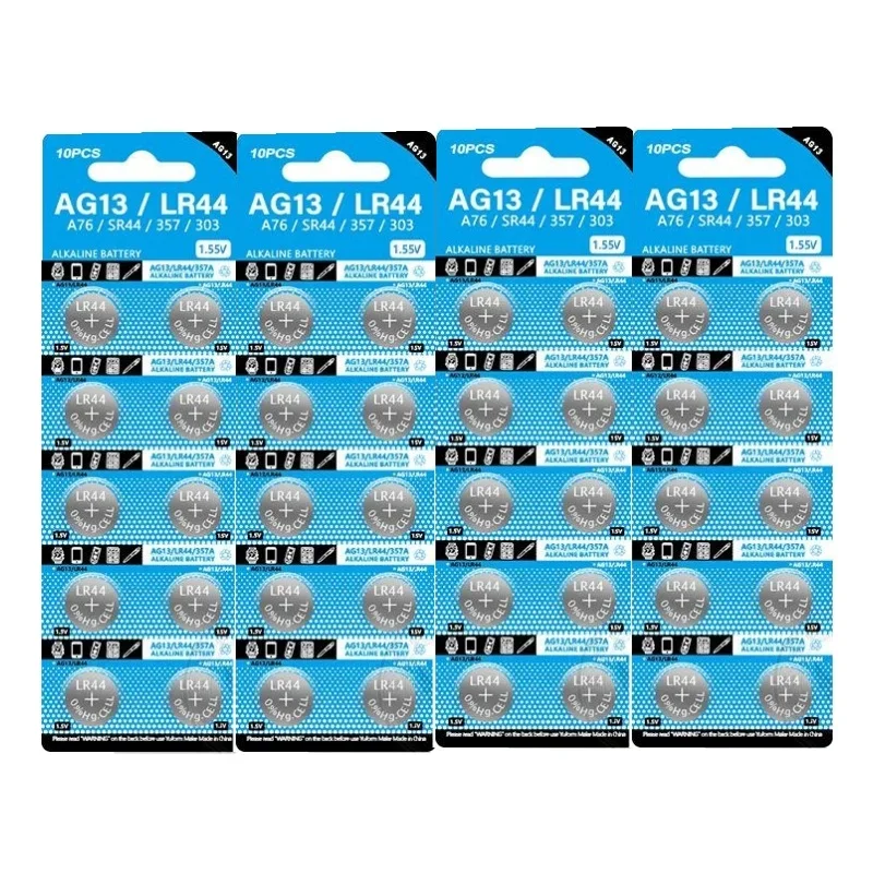 10-50 Pieces LR44 AG13 160mAh Coin Watch Battery L1154 357 SR44 1.55V Alkaline Button Battery Suitable For Watches B85B