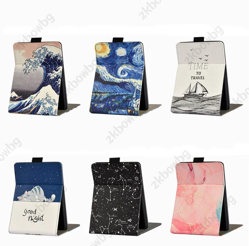 Stand Case for Kindle 10th Generation 2019 J9G29R Case 6 Inch with HandStrap Belt Ebook PU Leather Soft Cover Wake Sleep Funda