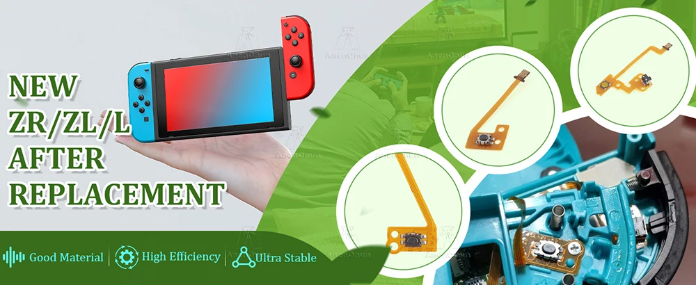 Schalter/Schalter OLED Joy Con SL SR ZL ZR L Flexkabel Premium Fix Kit Joycon Button Flachbandkabel Langlebige Ersatz-Reparaturteile – Detail 3