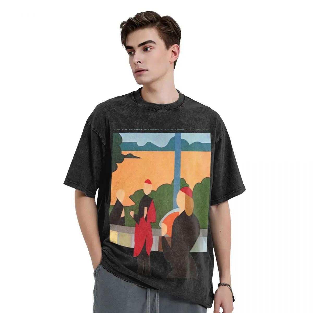 Brian Eno - Another Green World T-Shirt oversized basketball graphic tees heavy weight t shirts for men