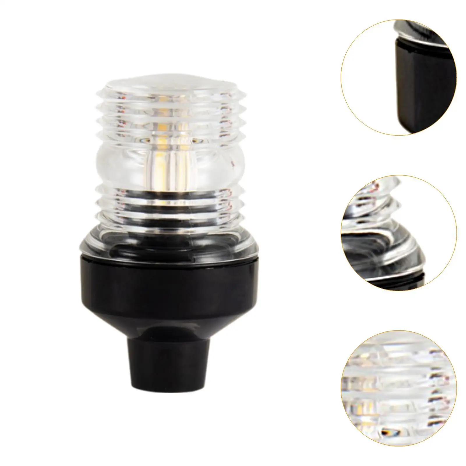 

LED Anchor Navigation Light All Around Signal Lamp Durable Plastic for Boating Yacht Marine Safety