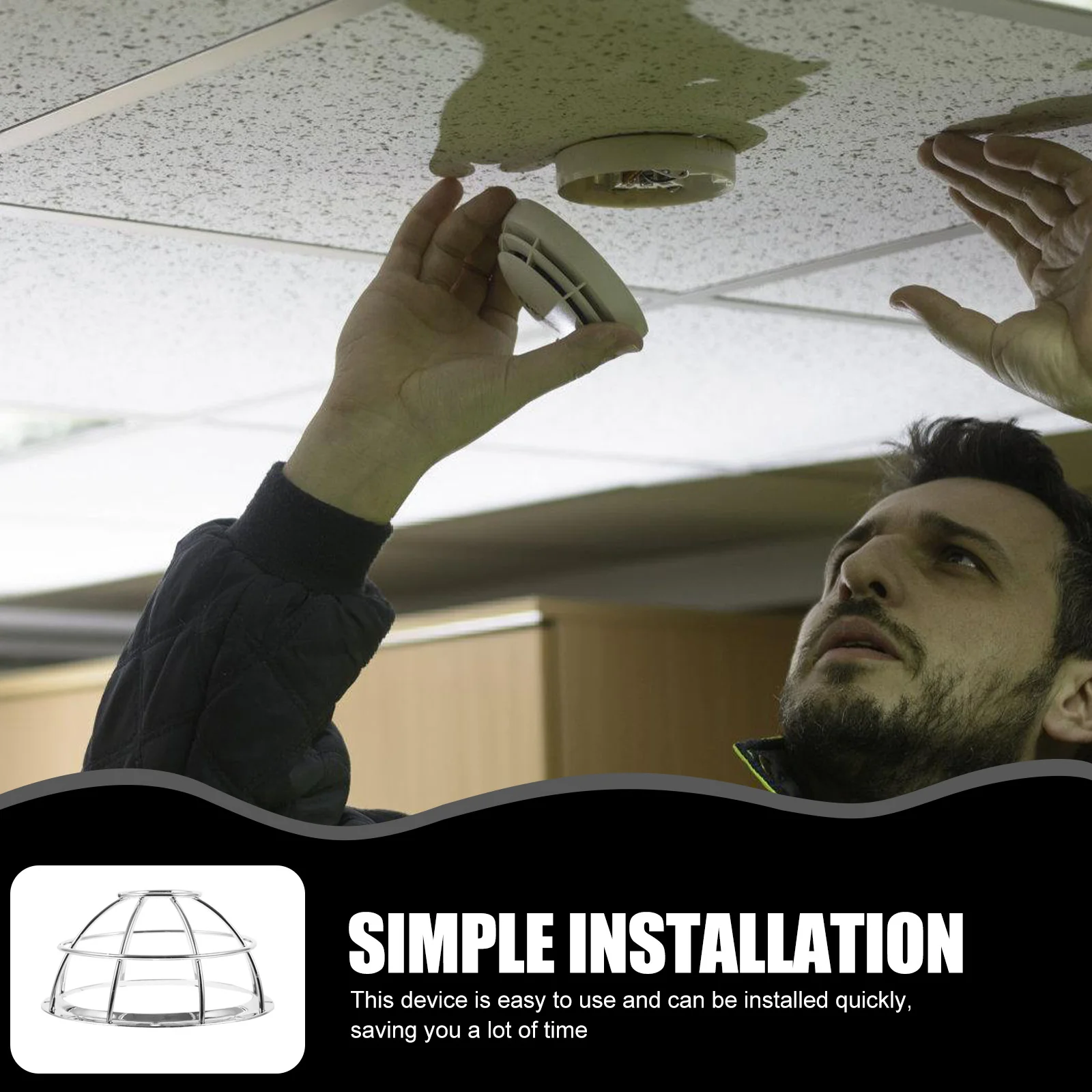 Light Covers Smoke Sensor Fire Sprinkler Cage Grille Protector for Stainless Steel